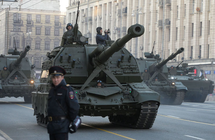 Ensayo D&iacute;a de la Victoria en Rusia