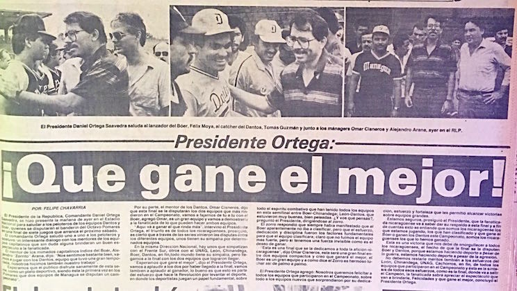 Daniel Ortega con Bóer y Dantos