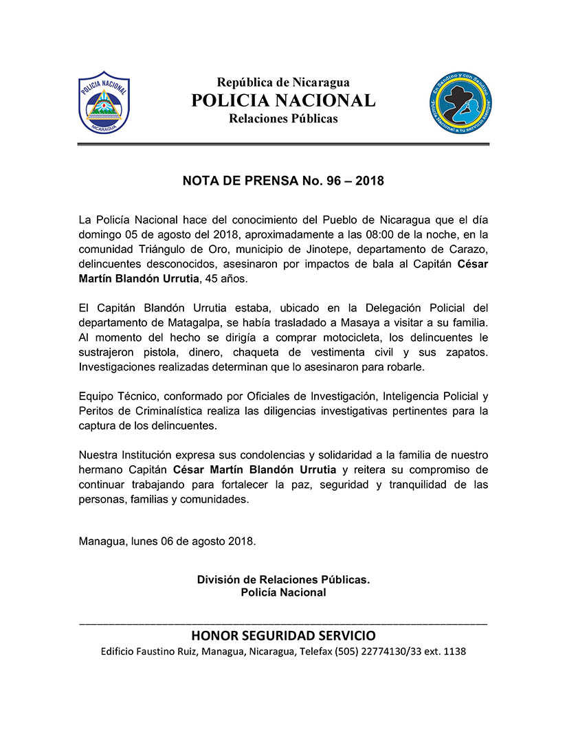 policía