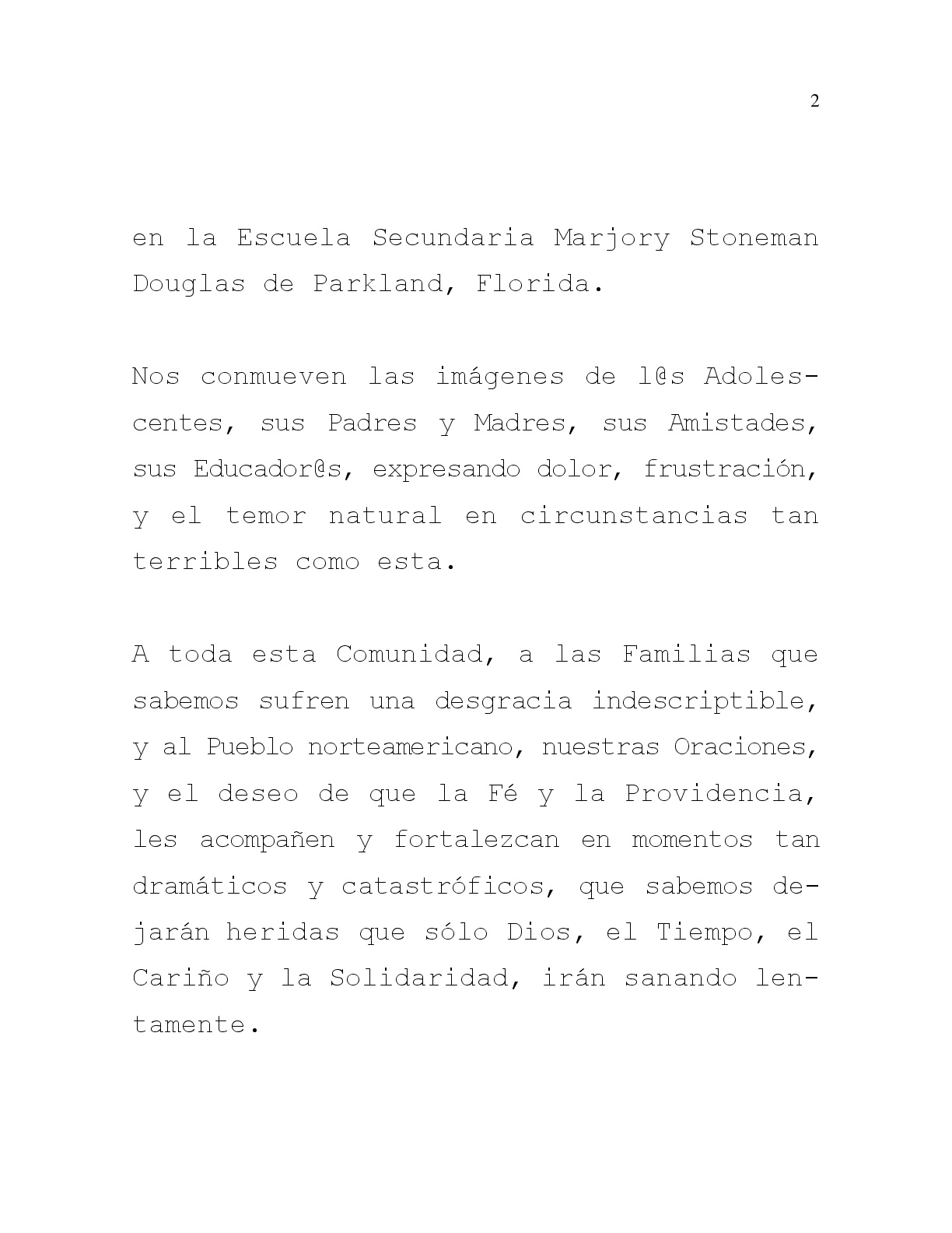 mensaje