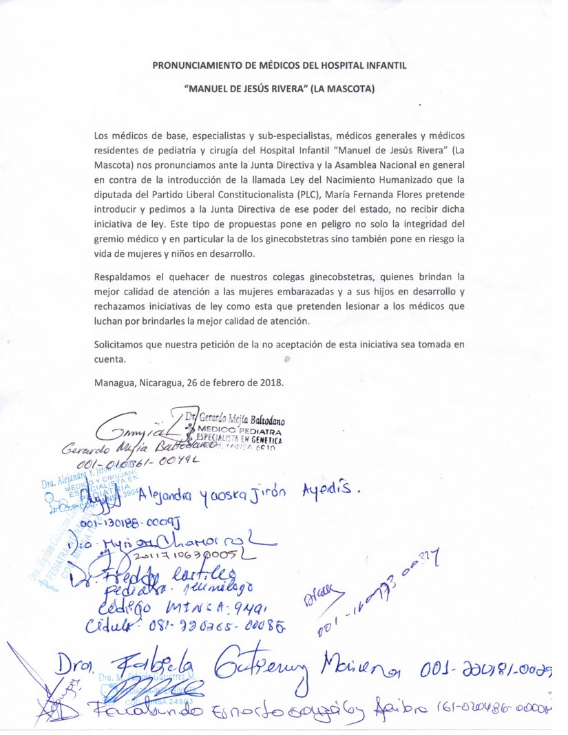 pronunciamiento
