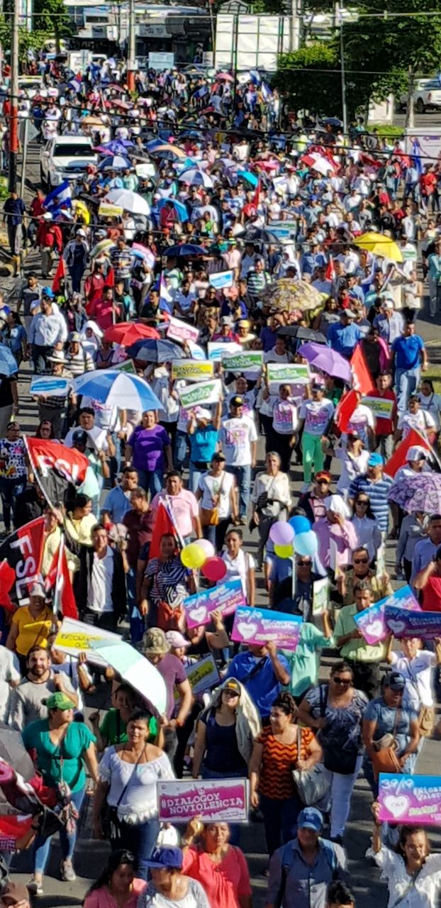 Familias participan en Caminata por la Paz
