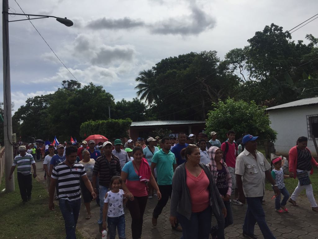 Pueblo de Rivas se desborda en apoyo al Comandante Daniel