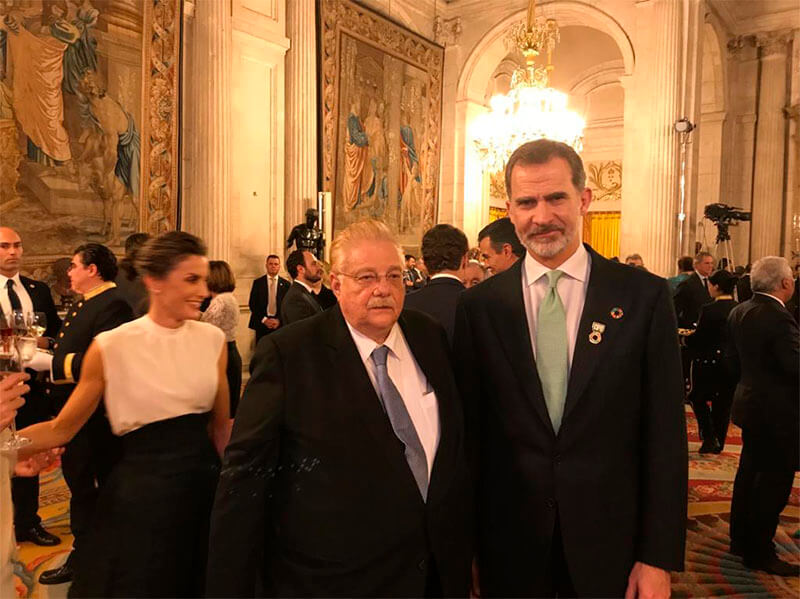 delegacion-nicaragua-recepcion-reyes-espana-cop25-