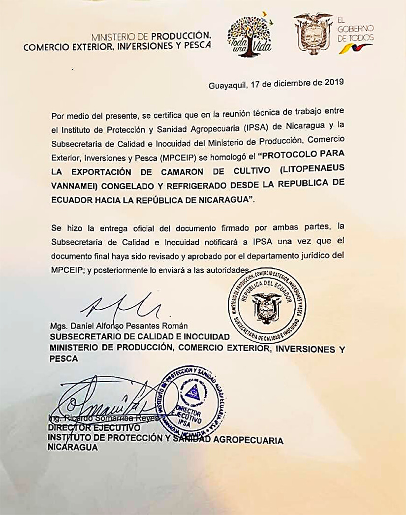 nicaragua-ecuador-firma-protocolo-camaron-cultivo