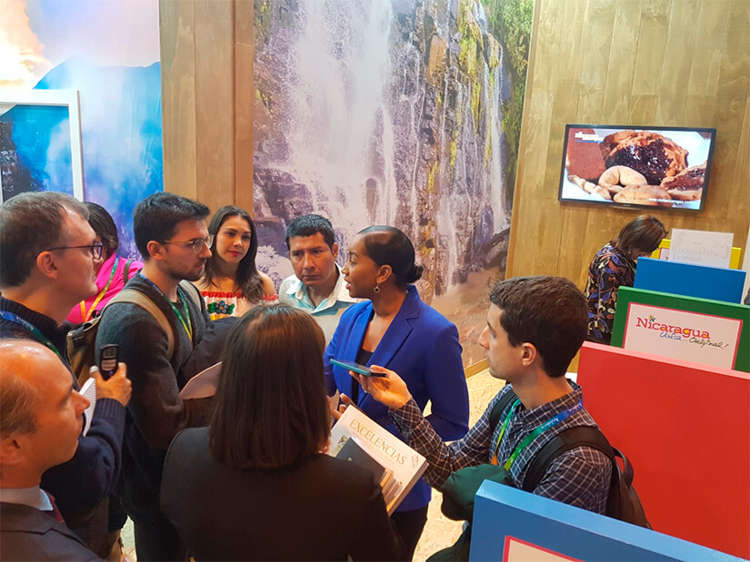 La oferta turística de Nicaragua se expone en la 39º edición de la Feria de Turismo FITUR 2019, que se celebra en Madrid, España