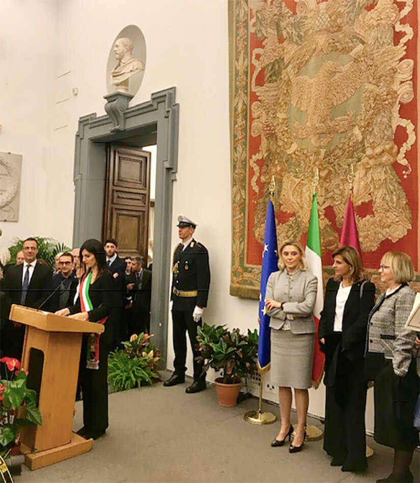 Embajada de Nicaragua en Italia participa en ceremonia de saludo al cuerpo diplom&aacute;tico de la Alcald&iacute;a de Roma 