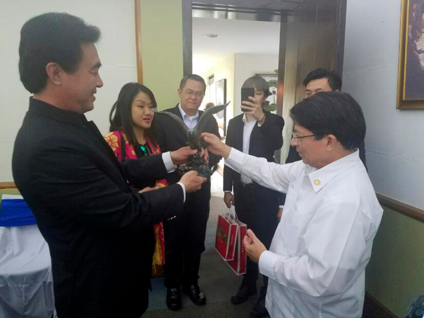 Denis Moncada Colindres sostuvo un encuentro con el Grupo de inversión Dong Jyu de China (Taiwán), que preside el Señor Donald Lin Tung-Lung.