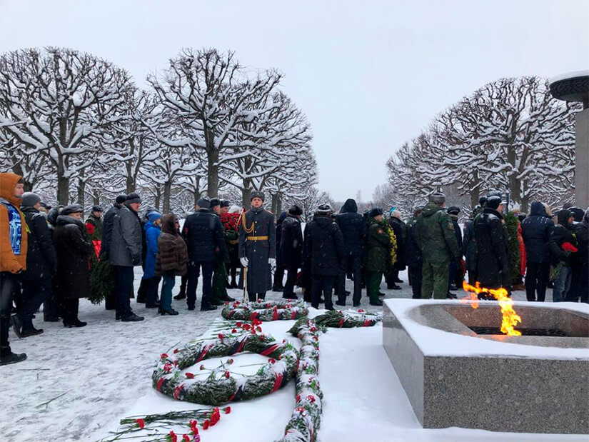 embajadora de Nicaragua en Rusia, compañera Alba Azucena Torres, participó en los actos conmemorativos de fin de sitio en Leningrado