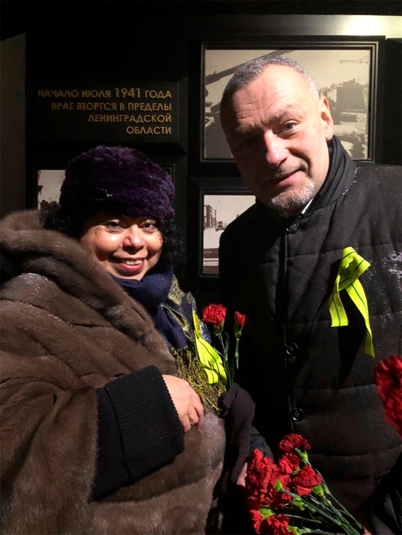 embajadora de Nicaragua en Rusia, compañera Alba Azucena Torres, participó en los actos conmemorativos de fin de sitio en Leningrado