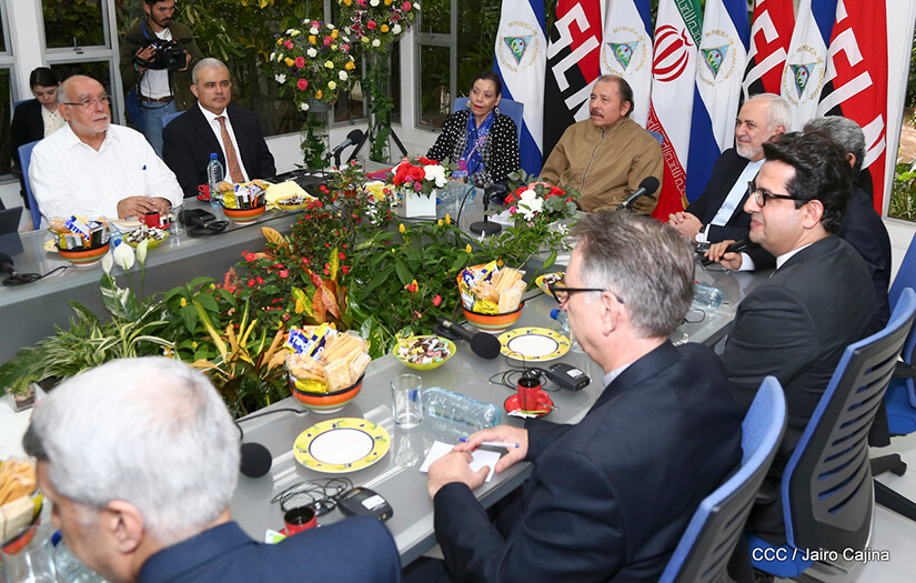 daniel-ortega-javad-zarif-nicaragua-visita