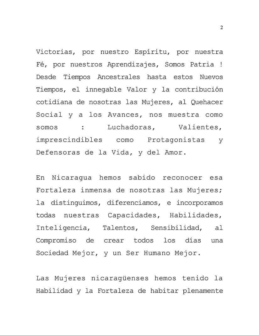 mujeres nicaragüenses fuerza de victorias