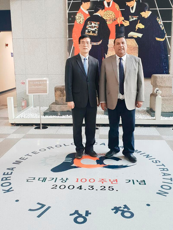 embajador de nicaragua en corea se reune con funcionarios de agencia meteorologica