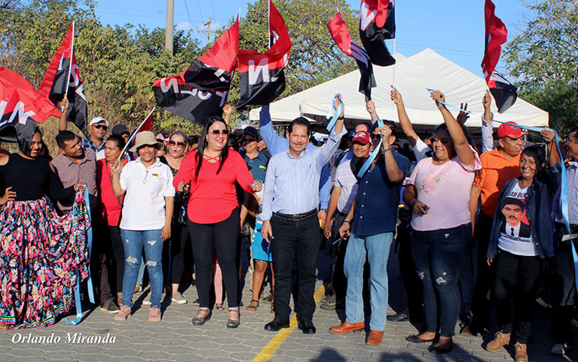 Gobierno de Nicaragua inaugura adoquinado en San Rafael del Sur