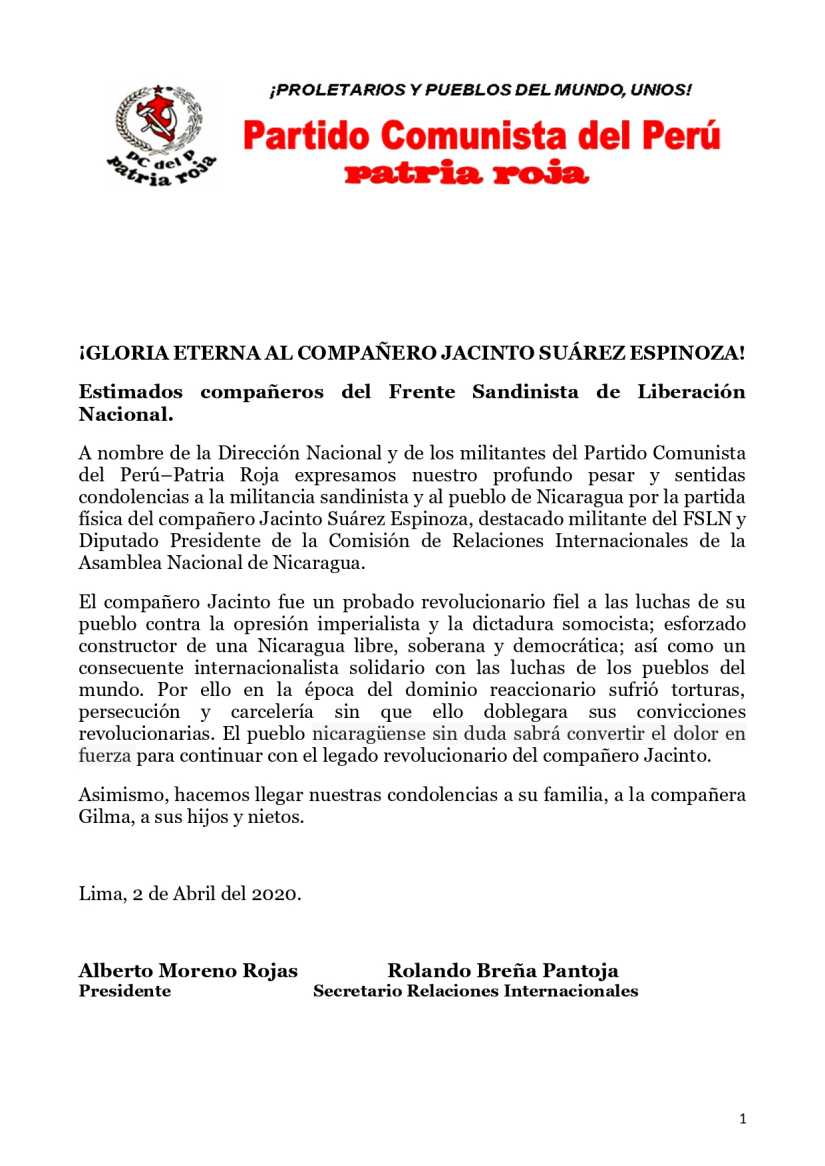 condolencias
