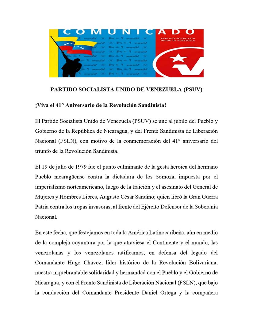 comunicado-psuv-a-nicaragua
