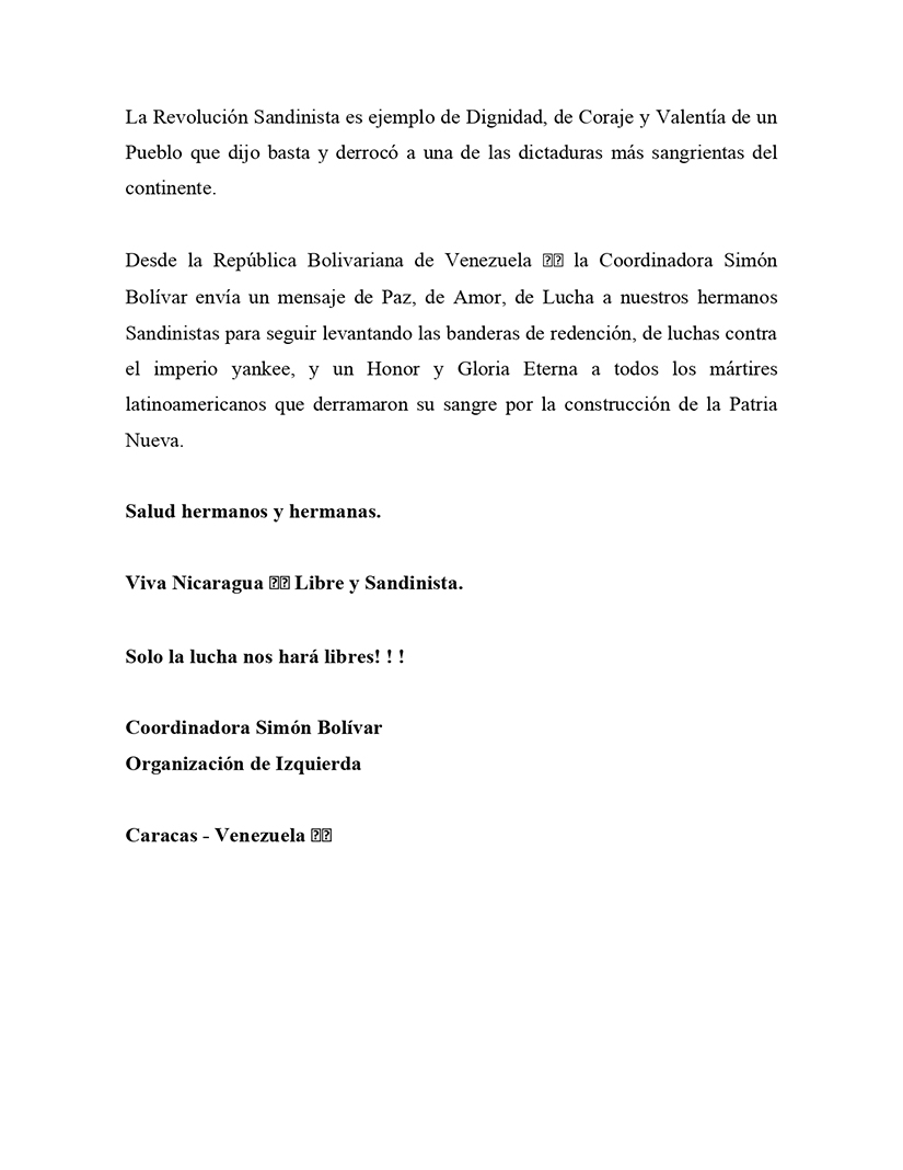 coordinadora-simon-bolivar-a-la-revolucion-sandinista