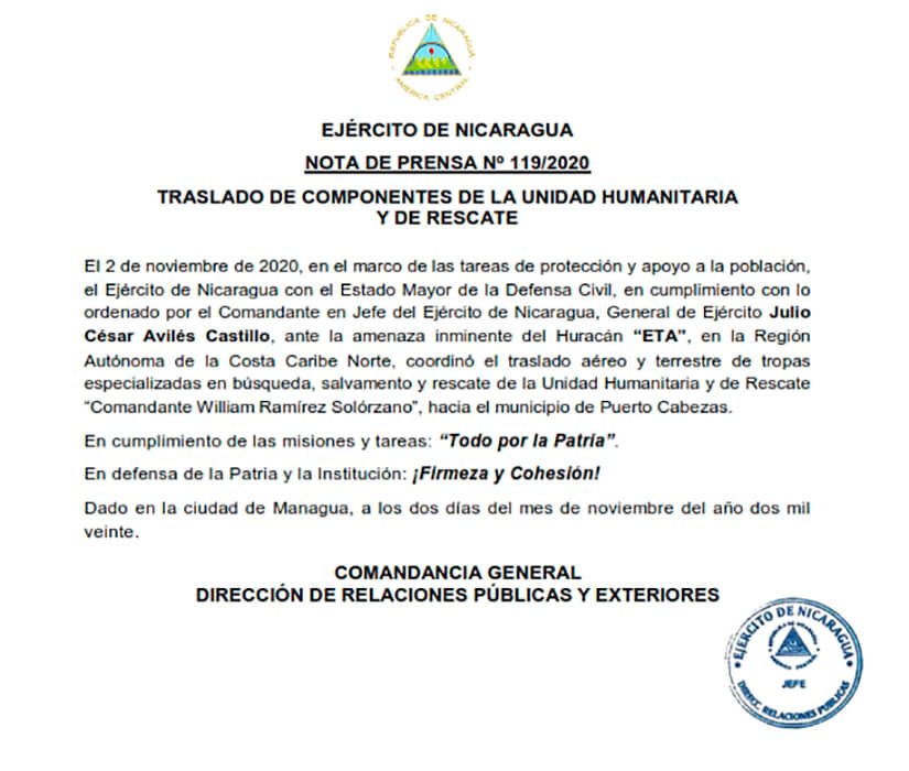 traslado-de-componentes-de-la-unidad-humanitaria-y-de-rescate-ejercito-de-nicaragua
