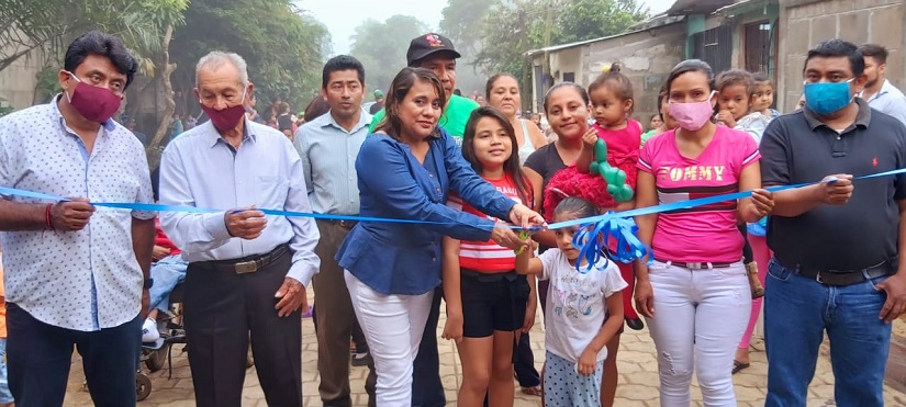 Inauguran proyecto de adoquinado Comunidad Marvin Corrales II de San ...