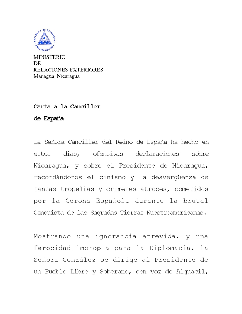 carta-nicaragua-espana