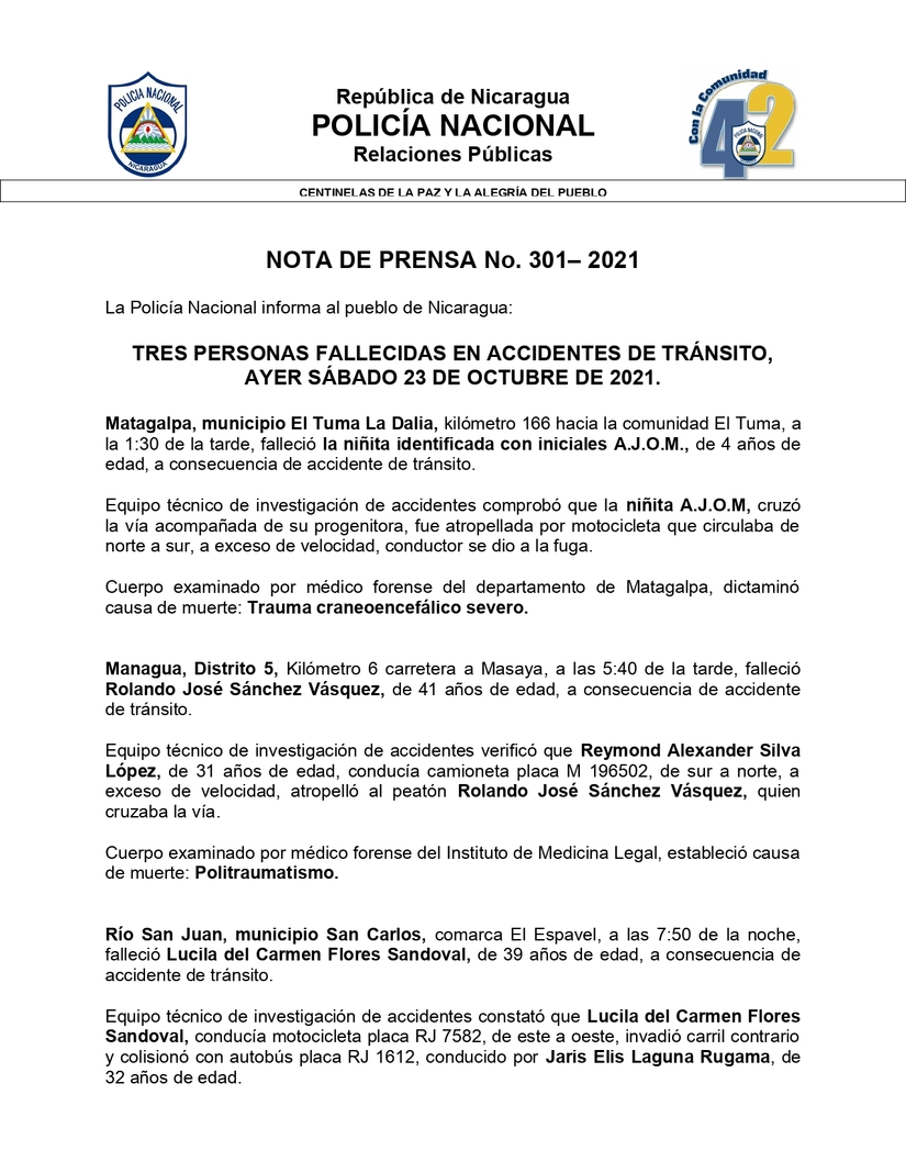 accidentes