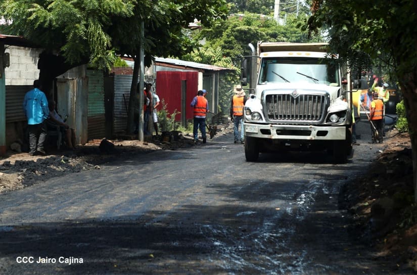 Calles para el Pueblo cierra octubre con 1 mil 24 cuadras nuevas en Managua