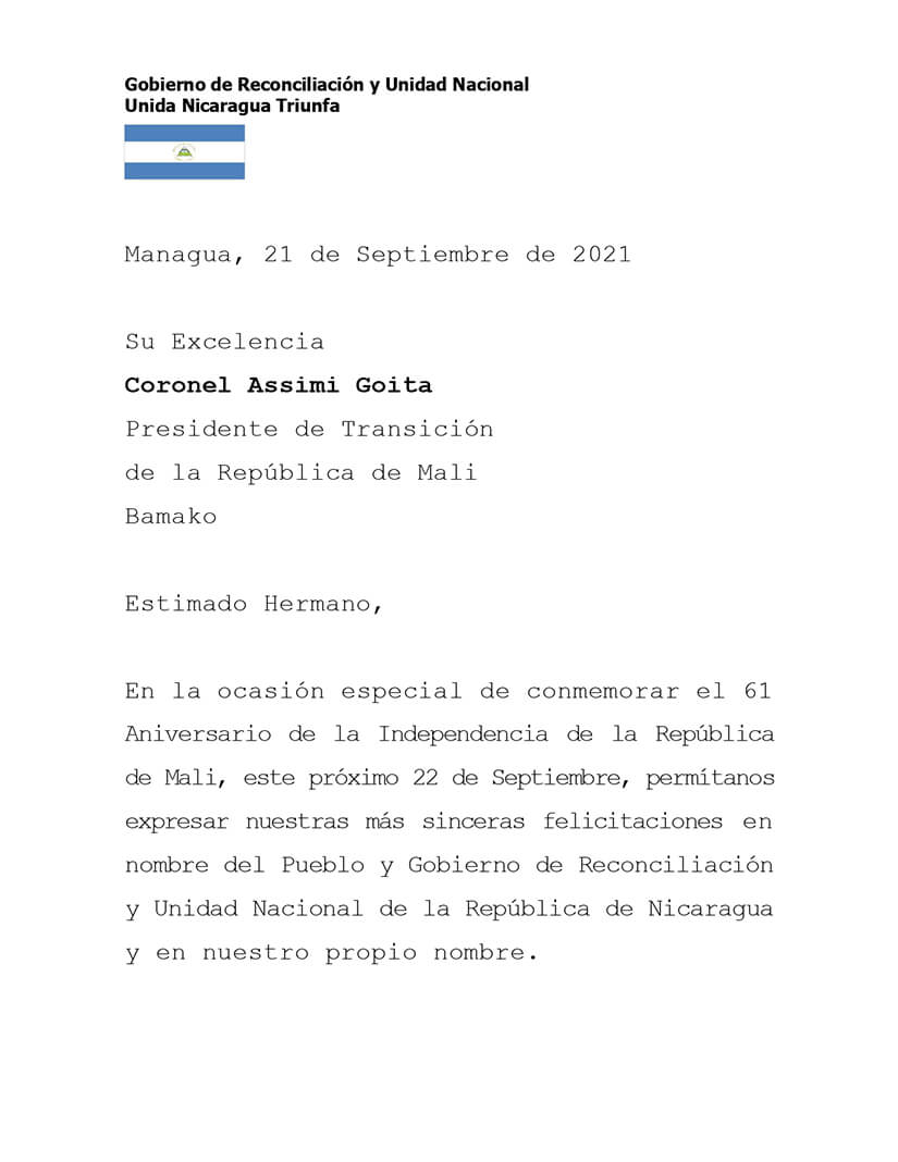 mensaje-nicaragua-mali