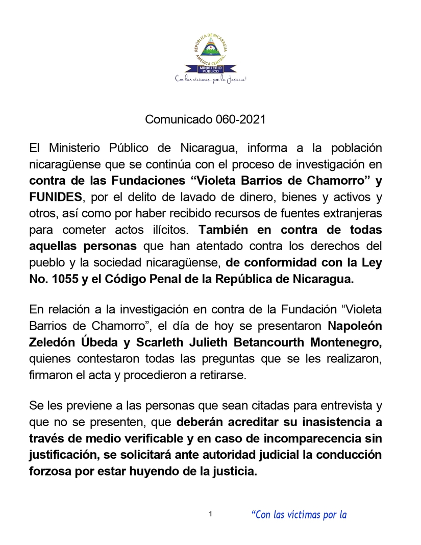 comunicado