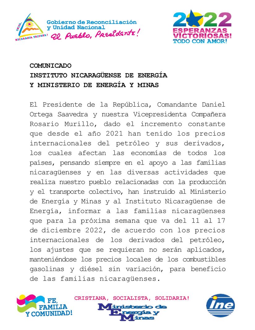 COMUNICADO
