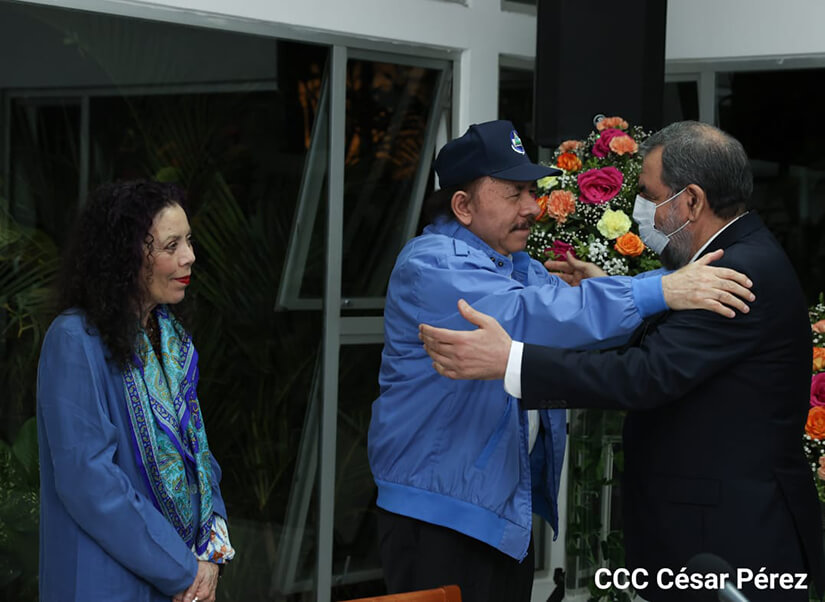encuentro-daniel-ortega-delegacion-iran-enero-2022