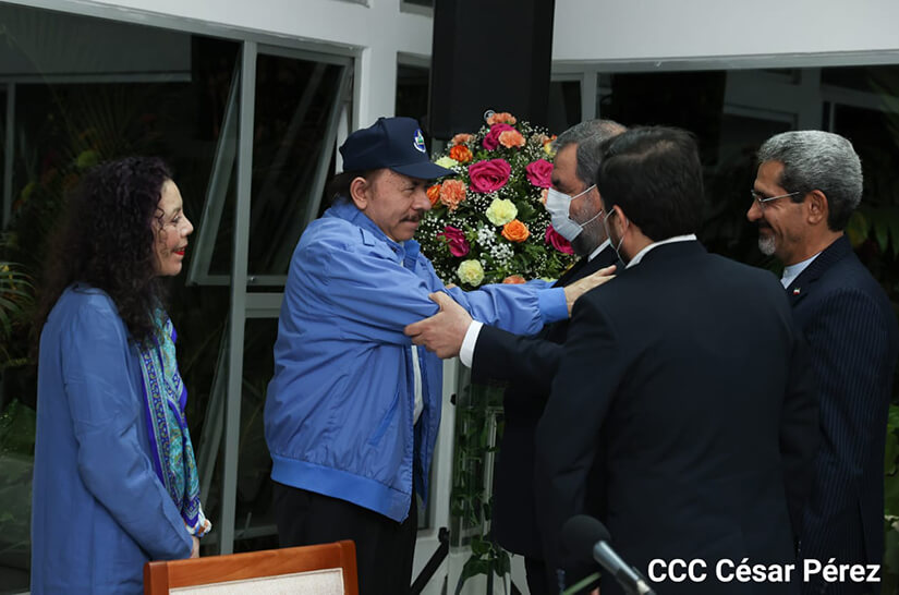 encuentro-daniel-ortega-delegacion-iran-enero-2022