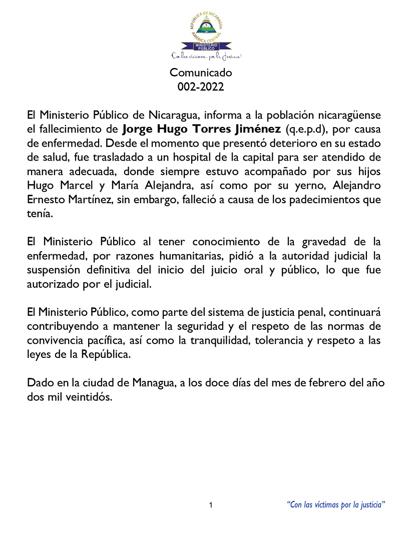 COMUNICADO