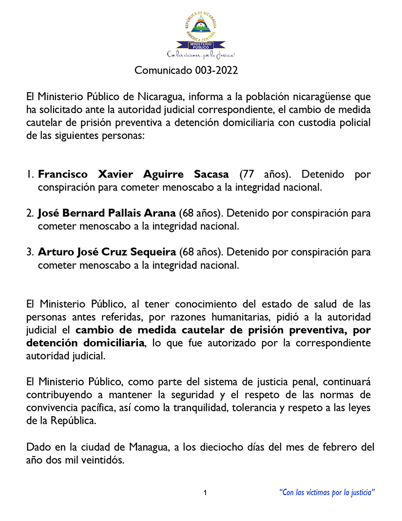 comunicado