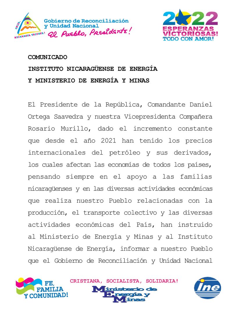 COMUNICADO