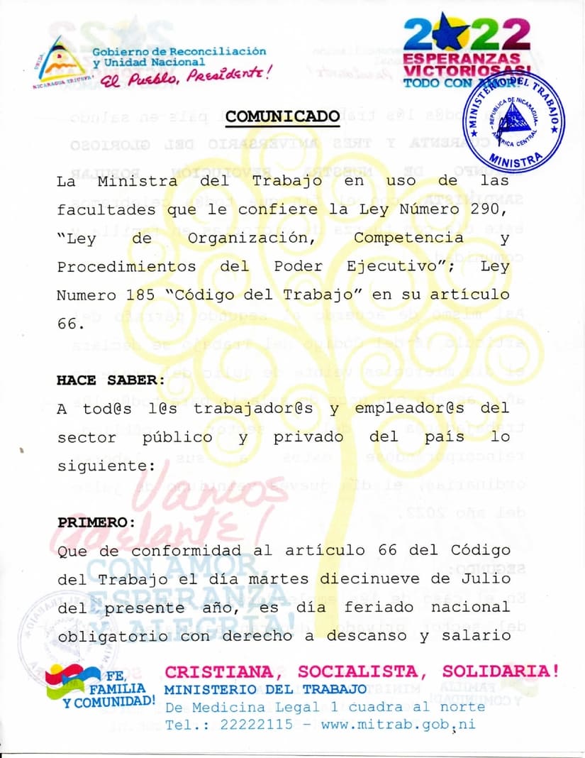 comunicado