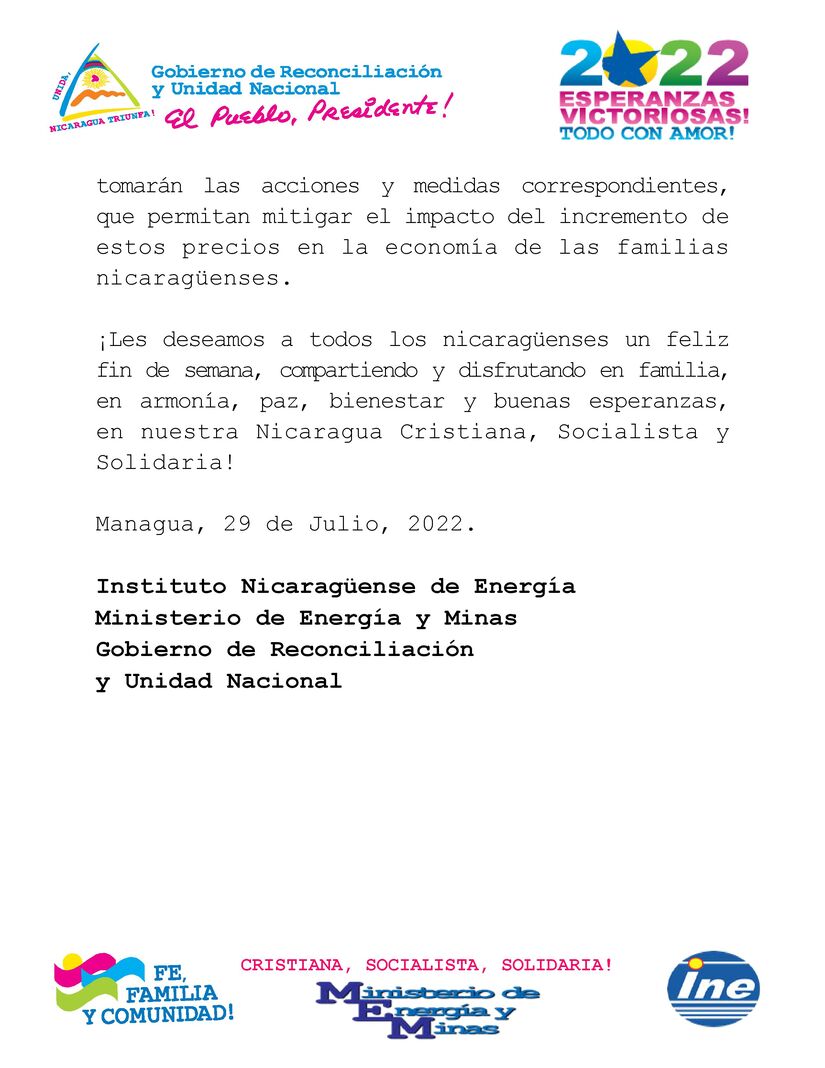 COMUNICADO