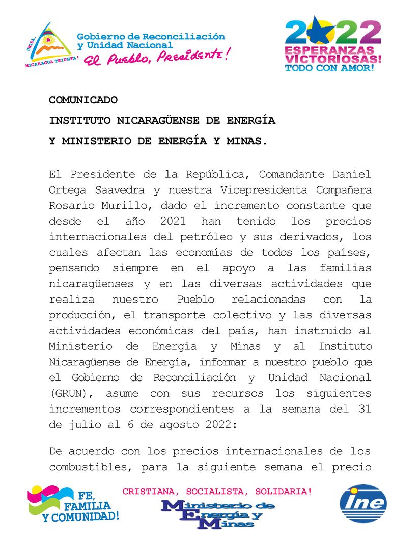 COMUNICADO