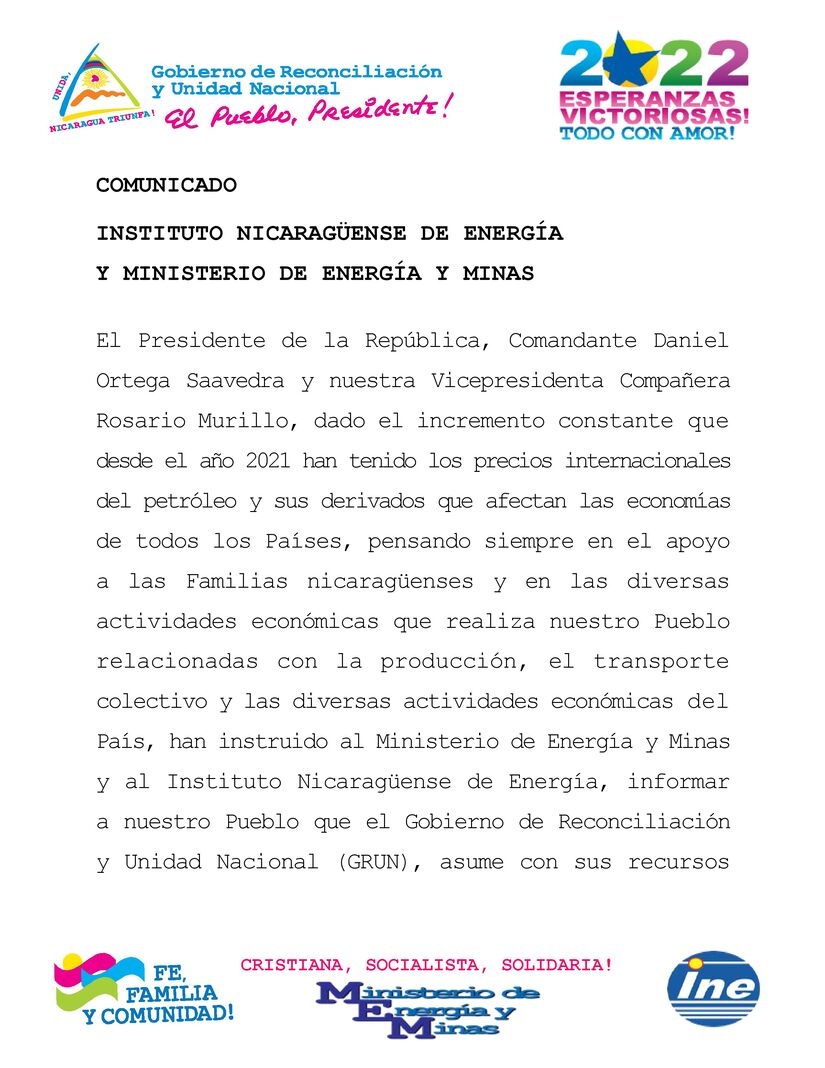 COMUNICADO
