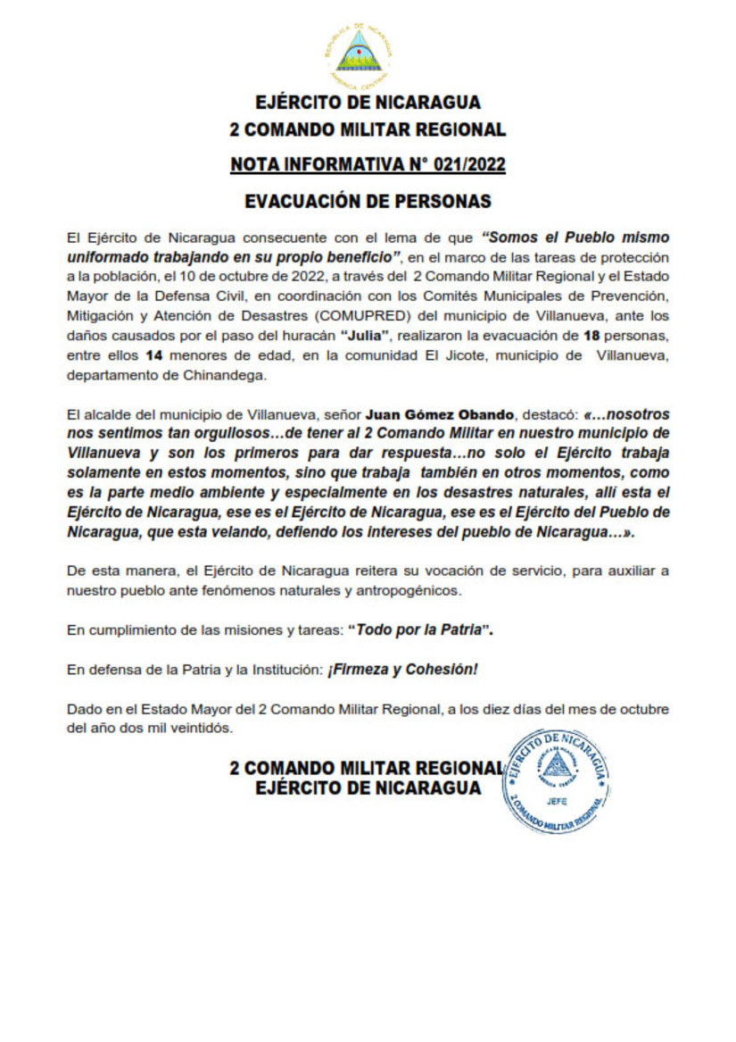 evacuaciones