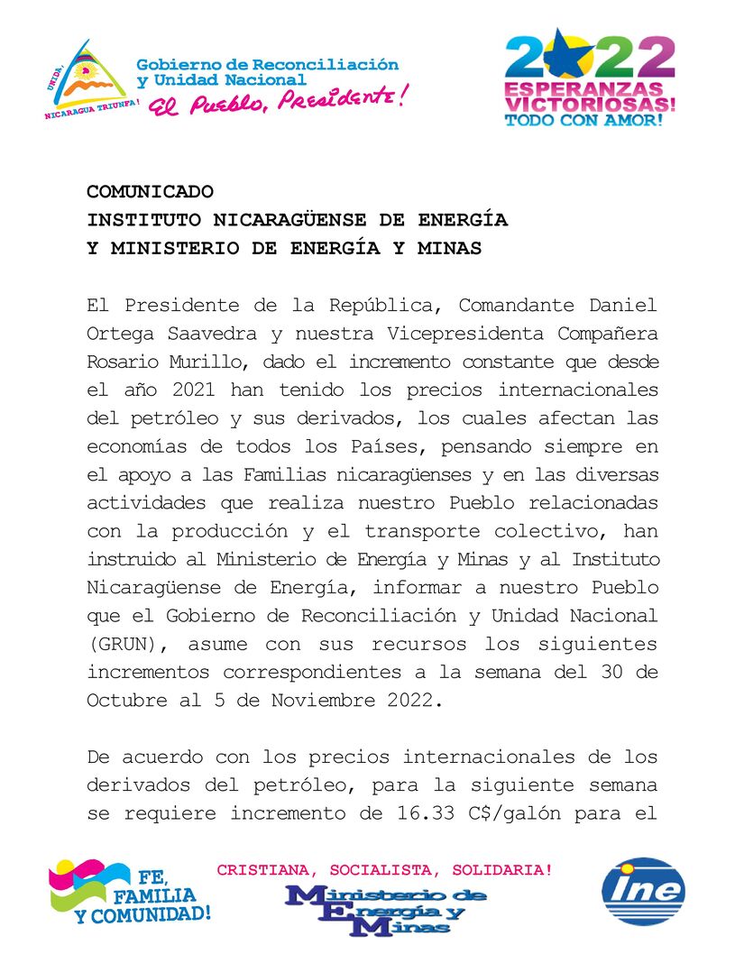 COMUNICADO