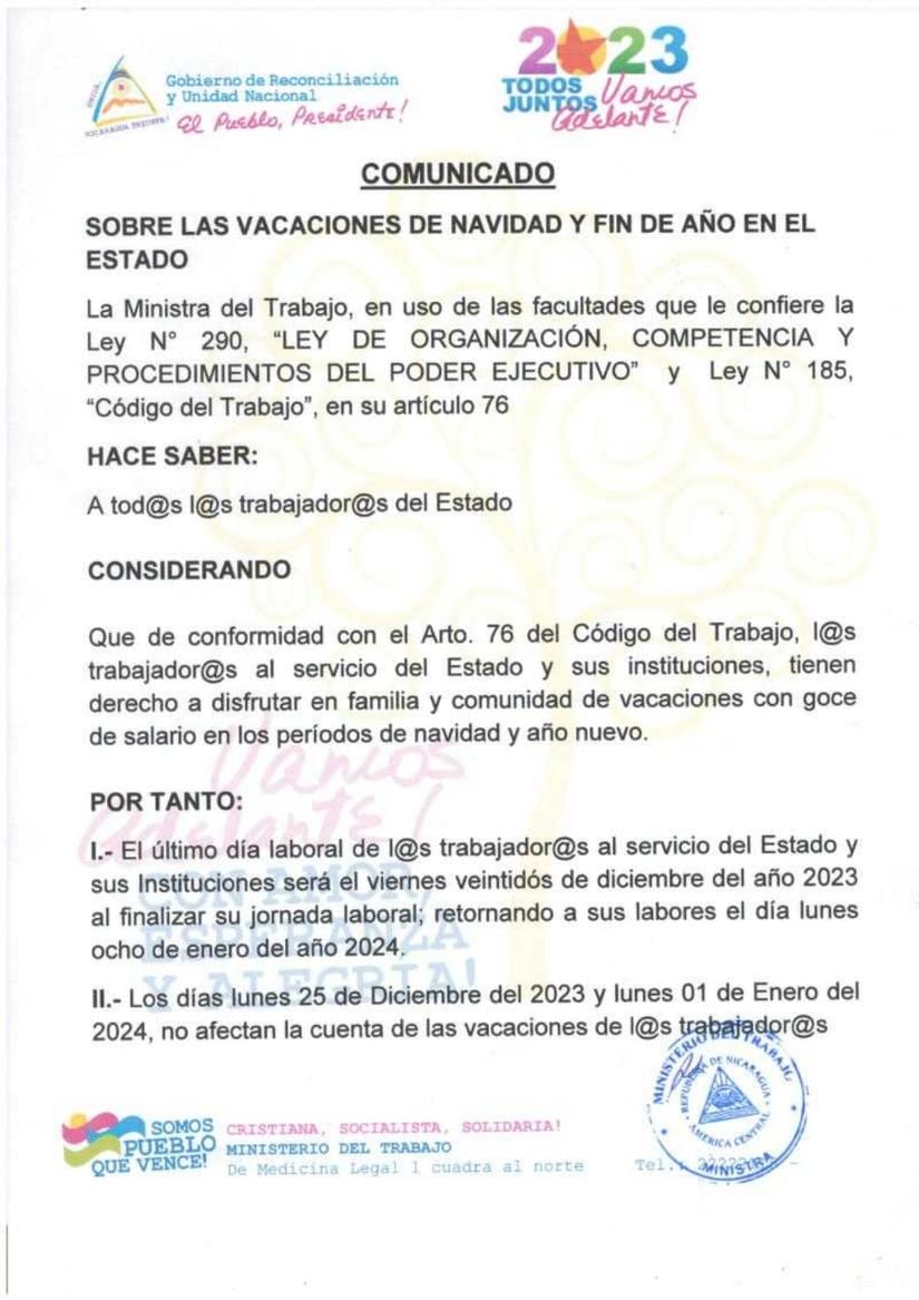 comunicado