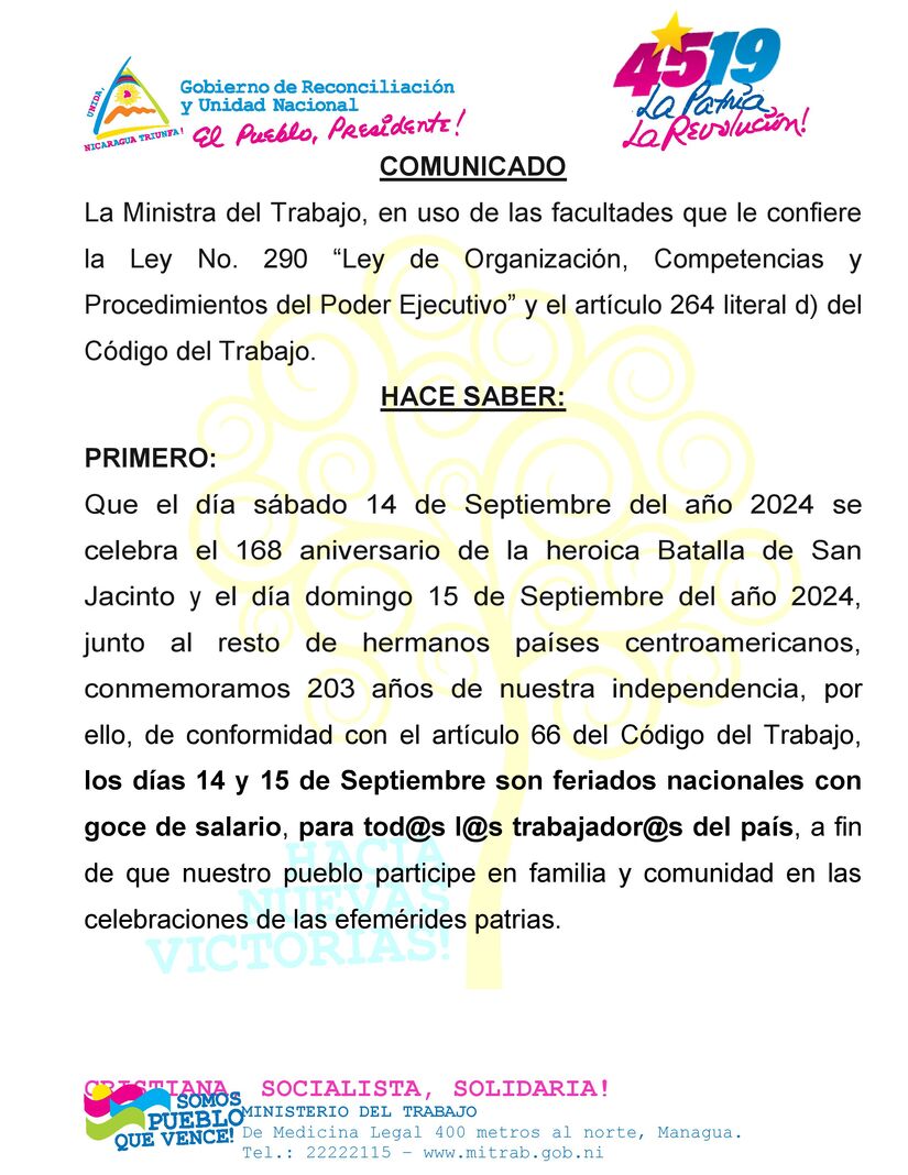 COMUNICADO